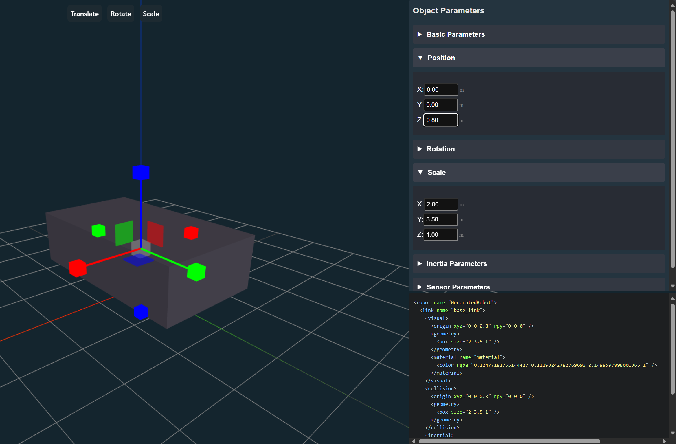 Object Parameters